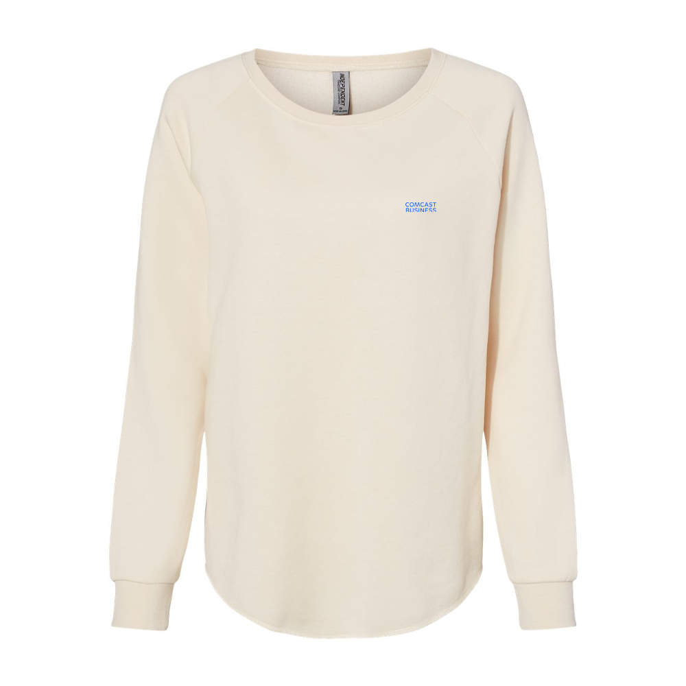 Comcast Business Women's California Wave Wash Crewneck