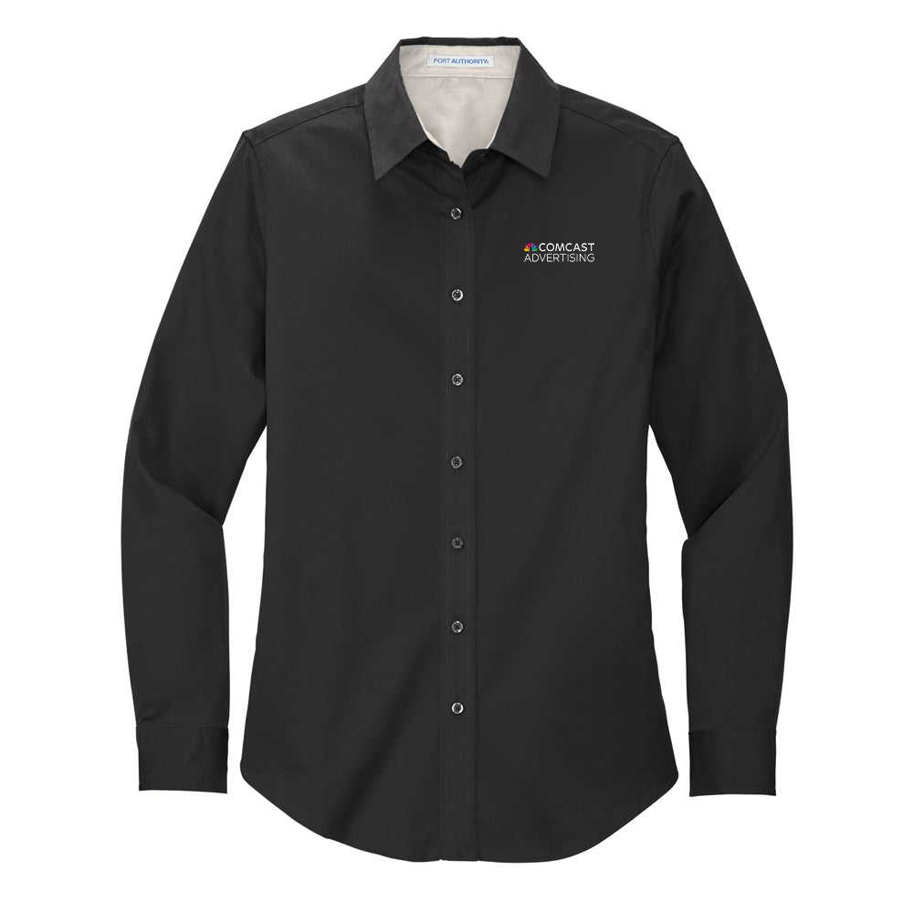 Comcast Advertising Women's Easy-Care Poplin Shirt