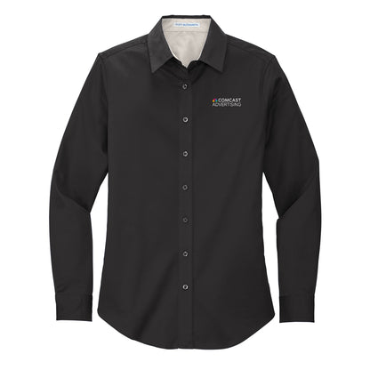 Comcast Advertising Women's Easy-Care Poplin Shirt