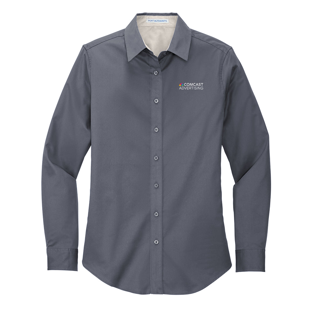 Comcast Advertising Women's Easy-Care Poplin Shirt
