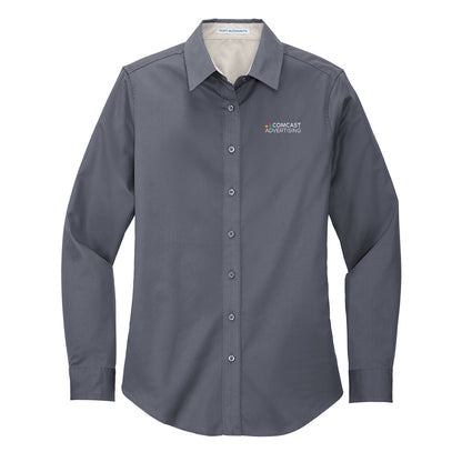 Comcast Advertising Women's Easy-Care Poplin Shirt