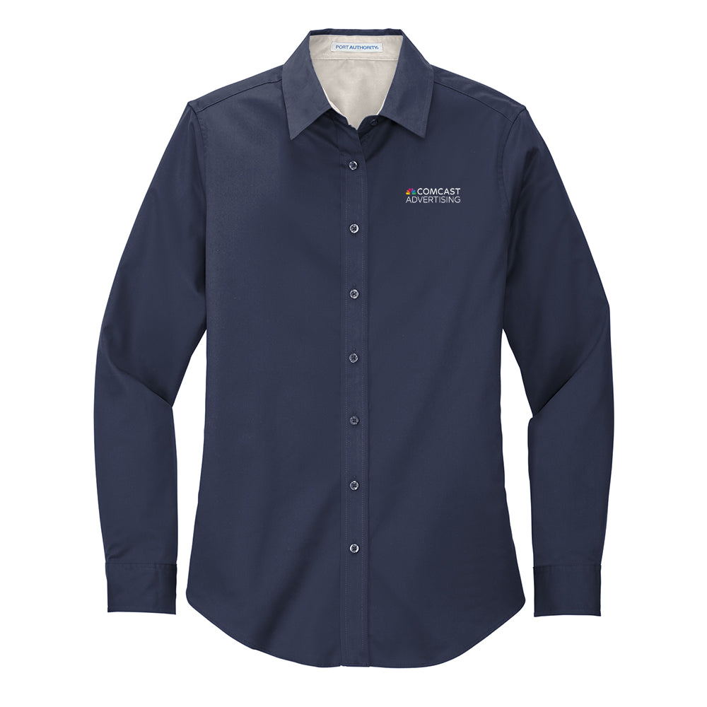 Comcast Advertising Women's Easy-Care Poplin Shirt