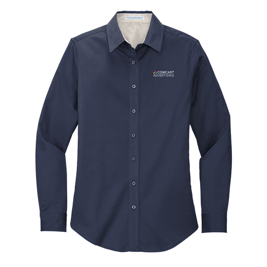Comcast Advertising Women's Easy-Care Poplin Shirt