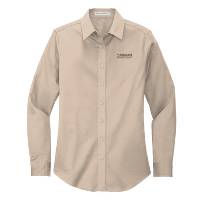 Comcast Advertising Women's Easy-Care Poplin Shirt