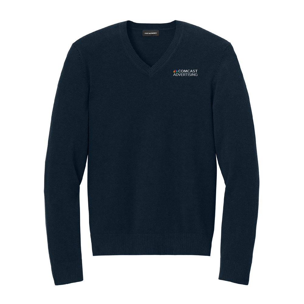 Comcast Advertising Men's Easy Care V-Neck Sweater