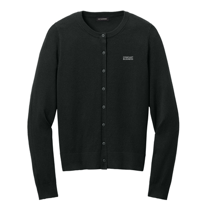 Women's Easy Care Comcast Business Crewneck Cardigan Sweater