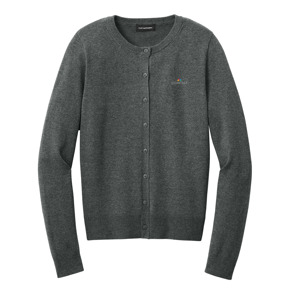 Easy Care Comcast Women's Crewneck Cardigan Sweater