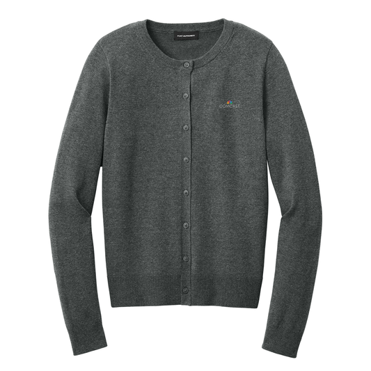 Easy Care Comcast Women's Crewneck Cardigan Sweater