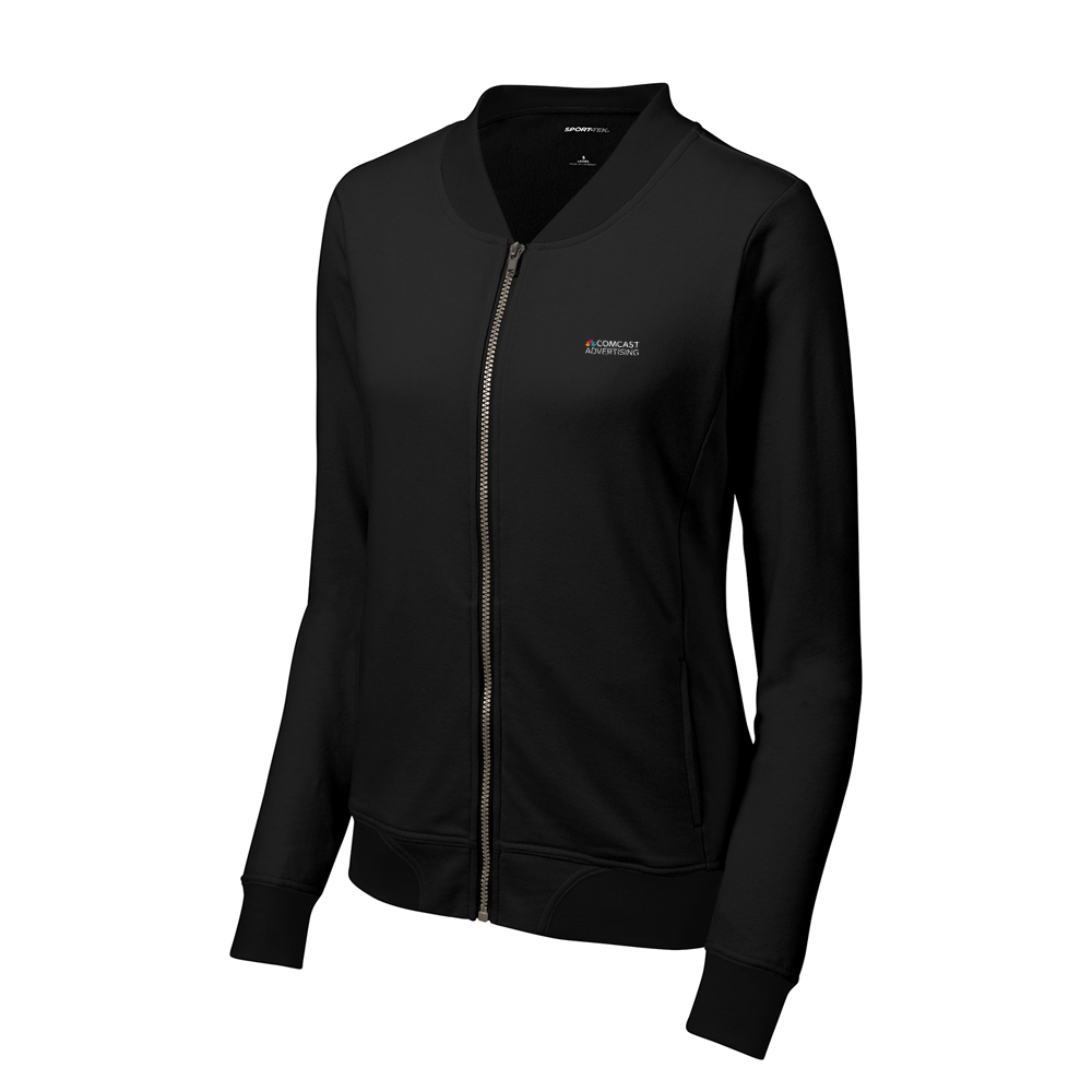 Women's French Terry Lightweight Bomber Jacket