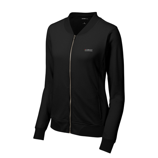Women's French Terry Lightweight Bomber Jacket