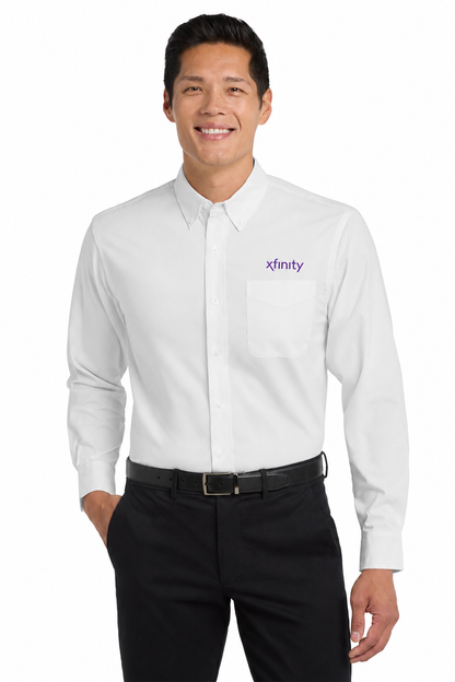 Xfinity Men's Easy-Care Poplin Shirt