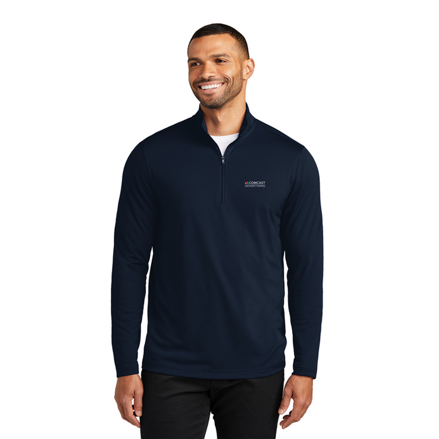 Men's Comcast Advertising Micro-Mesh 1/4 Zip