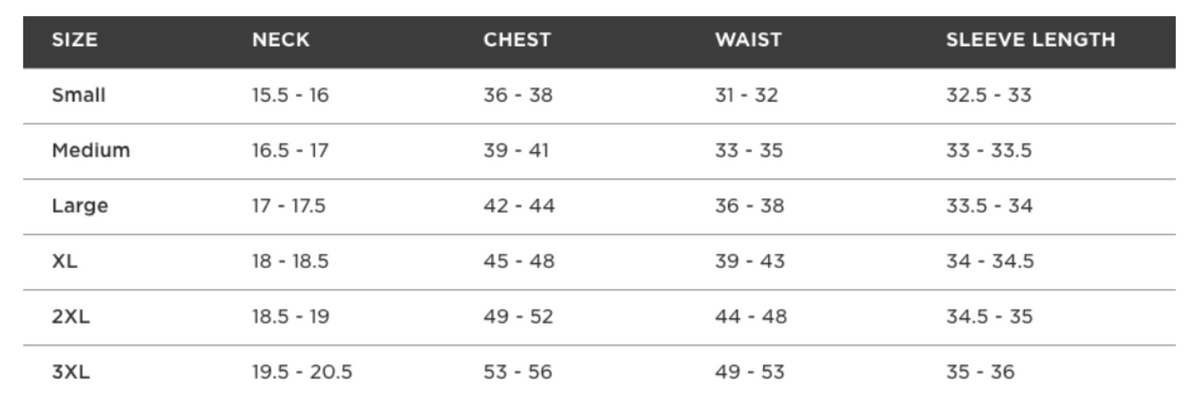 Size chart for Comcast Advertising Men's Spin Pique Polo