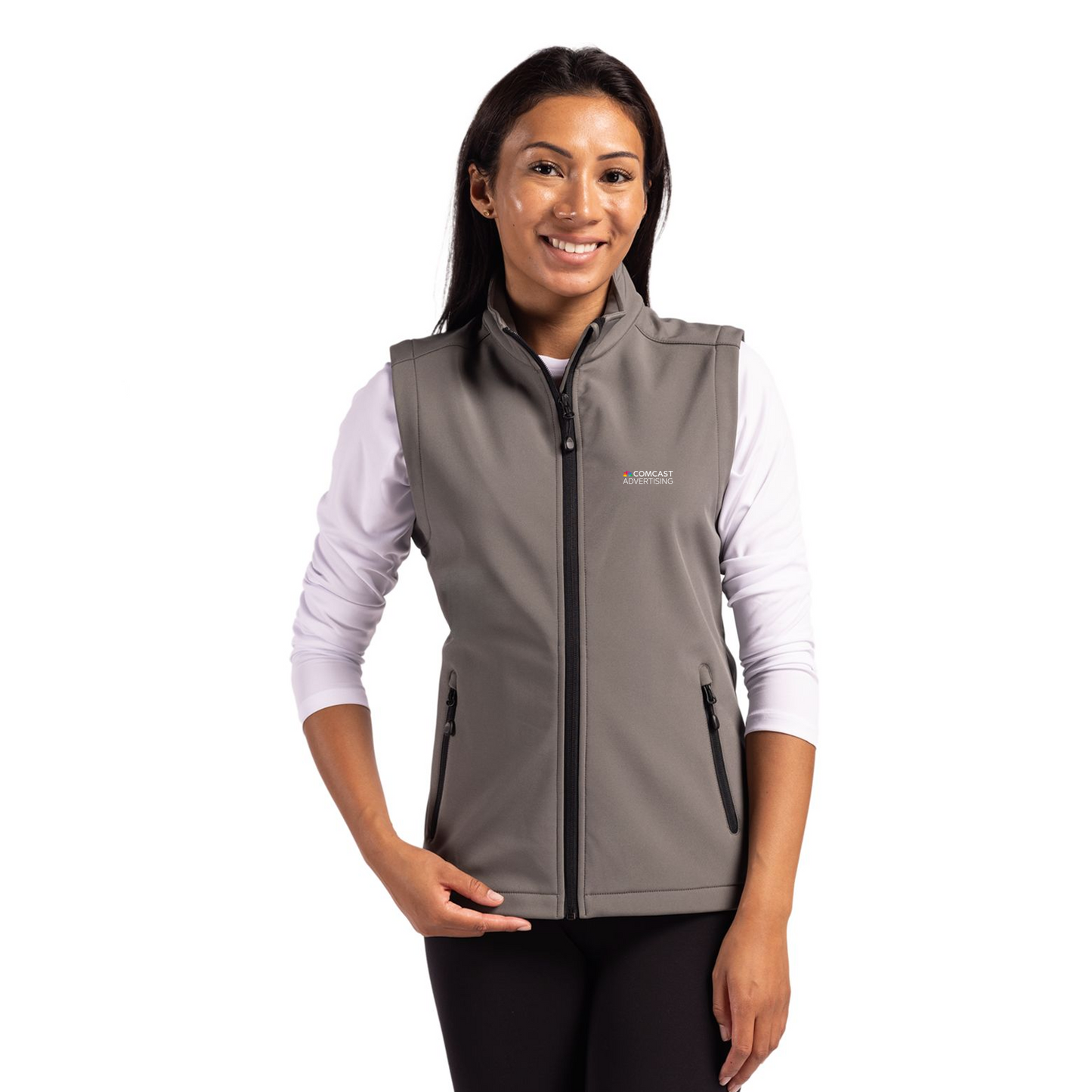 Women's Comcast Advertising Tempo Softshell Vest