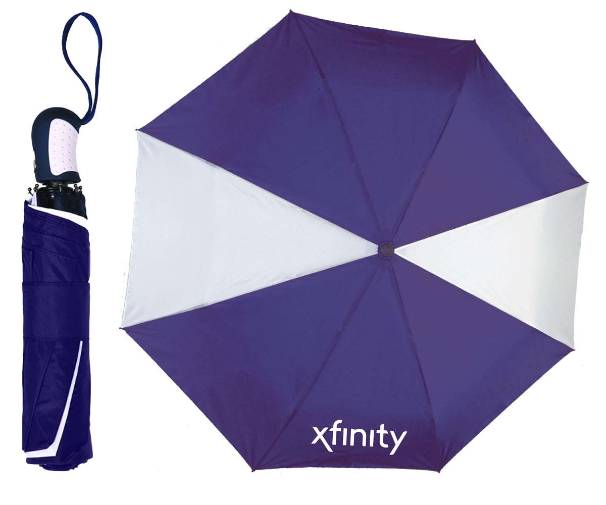 Xfinity Two-Tone Folding Umbrella