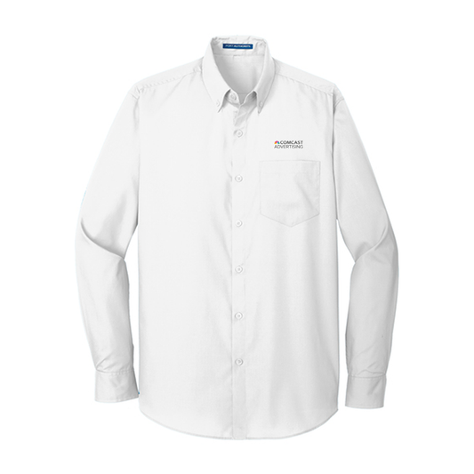 Comcast Advertising Port Authority Long Sleeve Poplin Shirt
