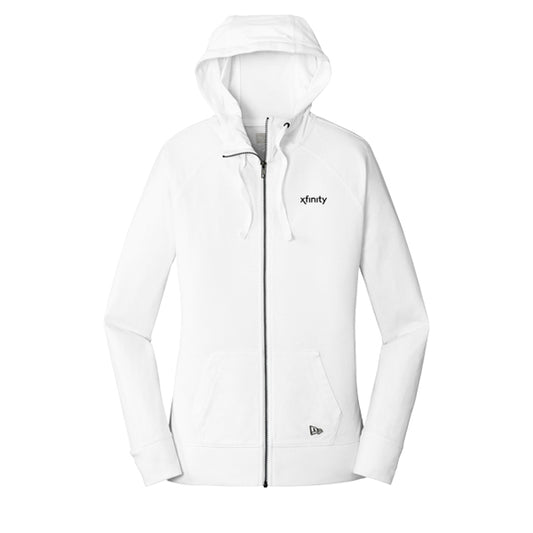 Ladies New Era Sueded Cotton Full-Zip Hoodie