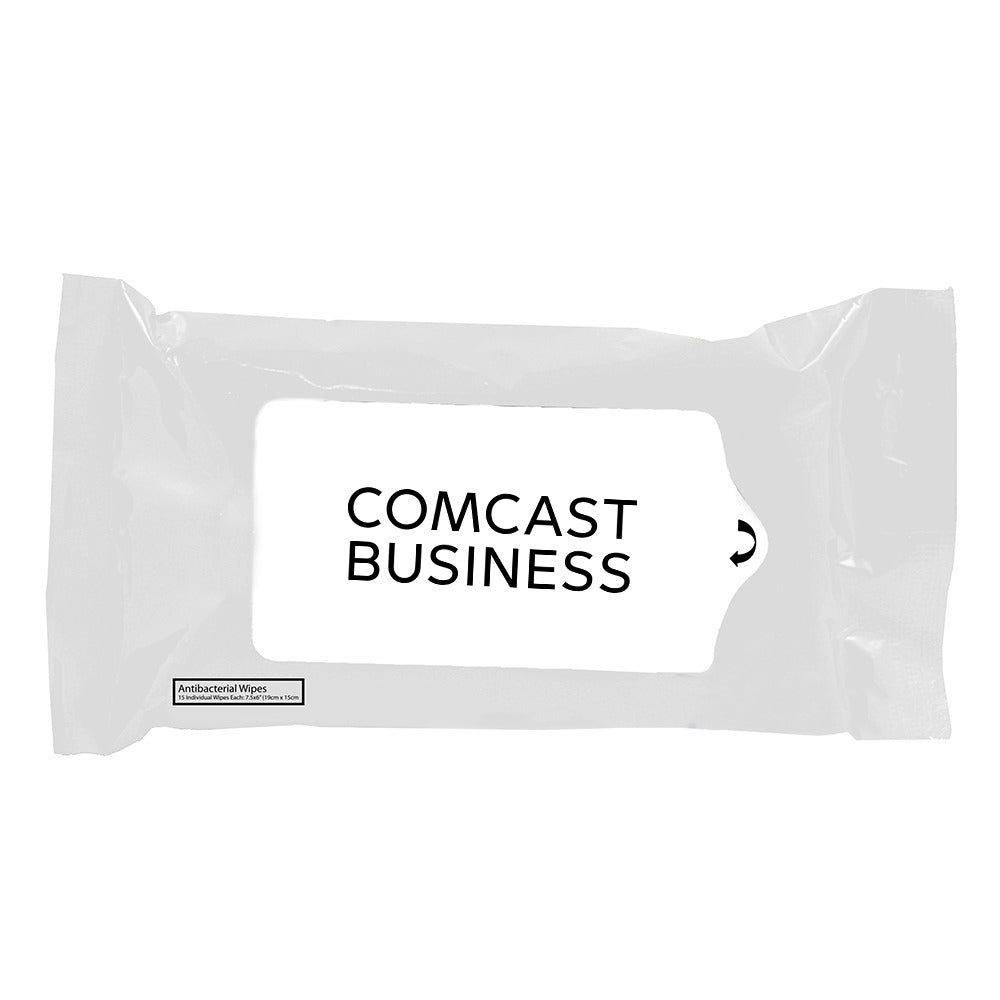 Comcast Business Antibacterial Travel Wipes